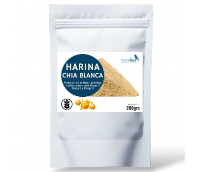 Harina de Chía Blanca (Alto contenido en fibras, proteínas y Omegas 3, 6 y 9)