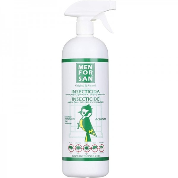Spray insecticida para aves de jaula MENFORSAN– Elimina piojillos, pulgones y garrapatillas