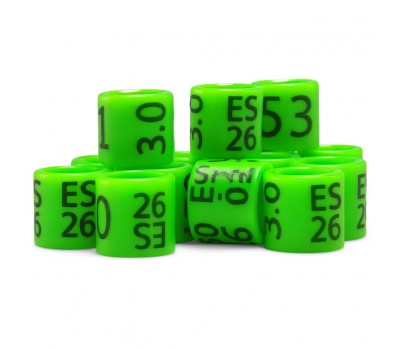 Canarios / Anillas carbono Grabadas con año y numeradas 3mm