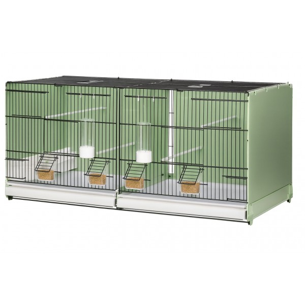 Jaula de Cria 90cm 2GR Portofino Verde Desmontable Art. 421 Cages for breeding and exhibition