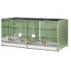 Jaula de Cria 90cm 2GR Portofino Verde Desmontable Art. 421 Cages for breeding and exhibition
