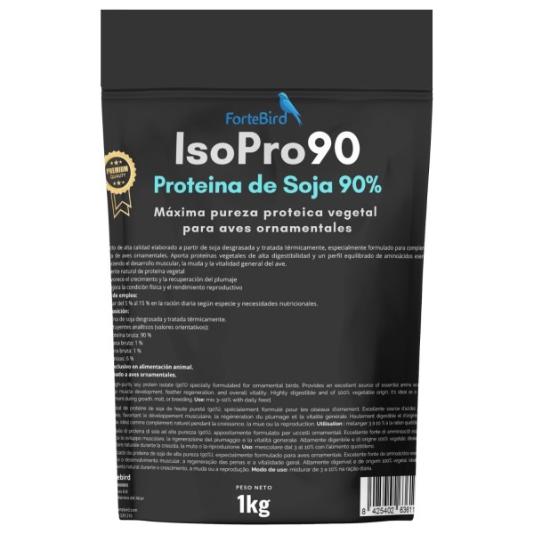 Fortebird IsoPro 90 1 kg– Proteína de Soja 90% Fortebird IsoPro 90 1 kg– Proteína de Soja 90%