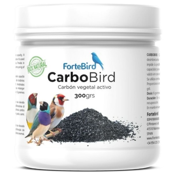 CarboBird - Carbón vegetal activo ForteBird