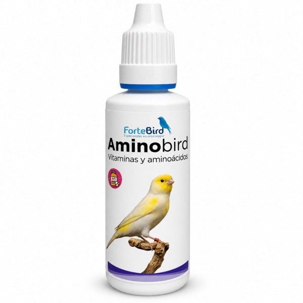 Aminobird - El Mejor Suplemento de Vitaminas y Aminoácidos para Aves en Cría y Muda