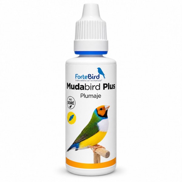 Mudabird Plus – Complemento líquido para la muda y el plumaje de aves ornamentales Muda