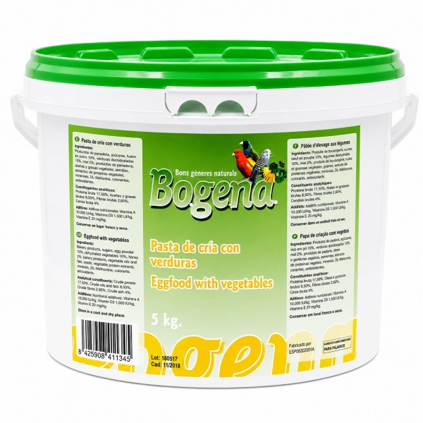 Bogena Pasta de cria - Verduras Pastas Mórbidas