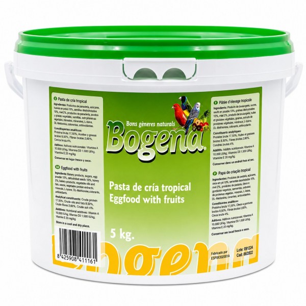 Bogena pasta de cría tropical Pastas Mórbidas