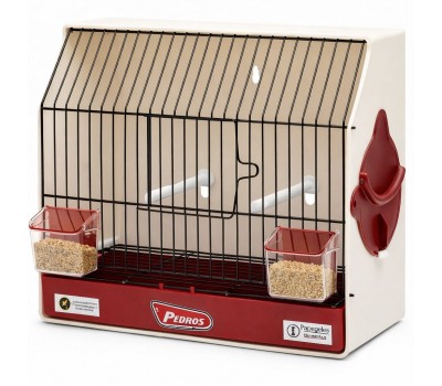 Jaula concurso Pedros frontal Negro con puerta