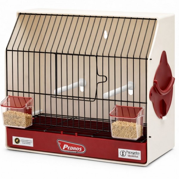 Jaula concurso Pedros frontal Negro con puerta