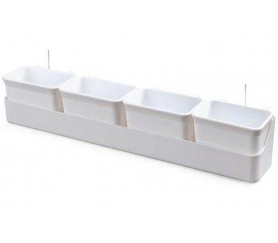 Comedero múltiple para jaulas 2GR – Plástico resistente 39 cm Art. 255