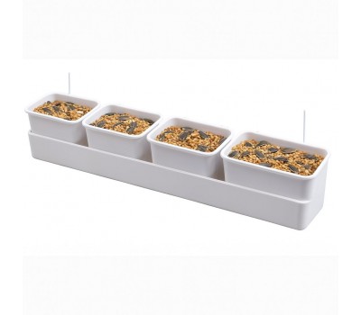 Comedero múltiple para jaulas 2GR – Plástico resistente 39 cm Art. 255