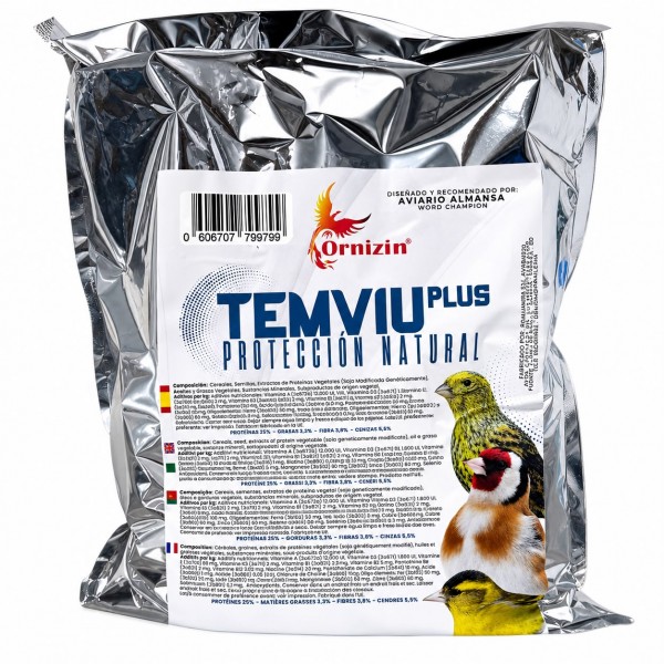 Tembio Plus Ornizin 2 kg (ayudan en el control los coccidios, bacterias y hongos al reforzar el sistema inmunologico) Ornizin