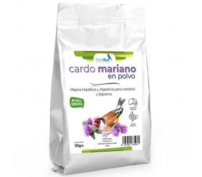Cardo Mariano en Polvo | Mejora Hepática y Digestiva para Canarios y Jilgueros