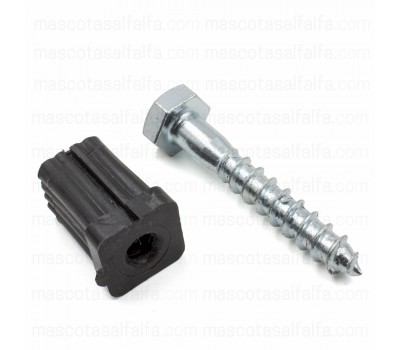 Tapón y tornillo rosca para techo voladero