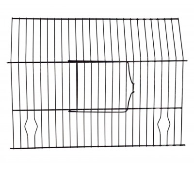 Frontal para jaula de concurso PEDROS con puerta en negro