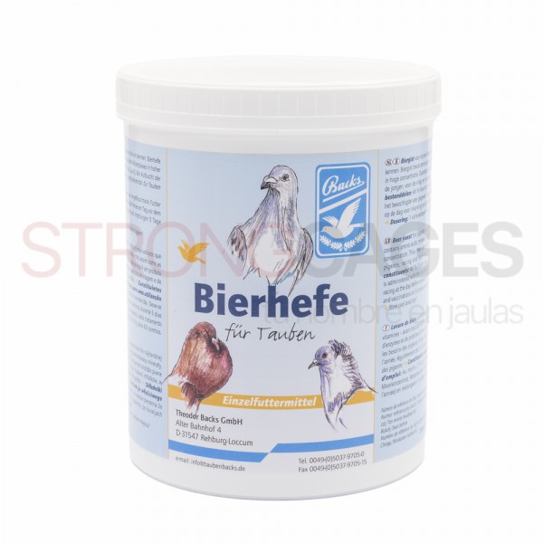 Backs Bierhefe 800 gr (levadura de cerveza enriquecida con vitaminas y aminoácidos)