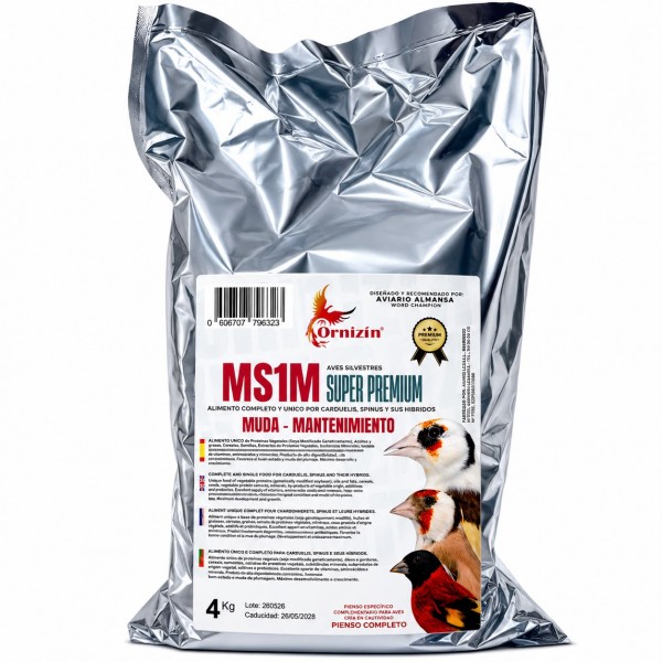 Pienso MS1M Aves Silvestres Ornizin  Comida jilgueros y silvestres