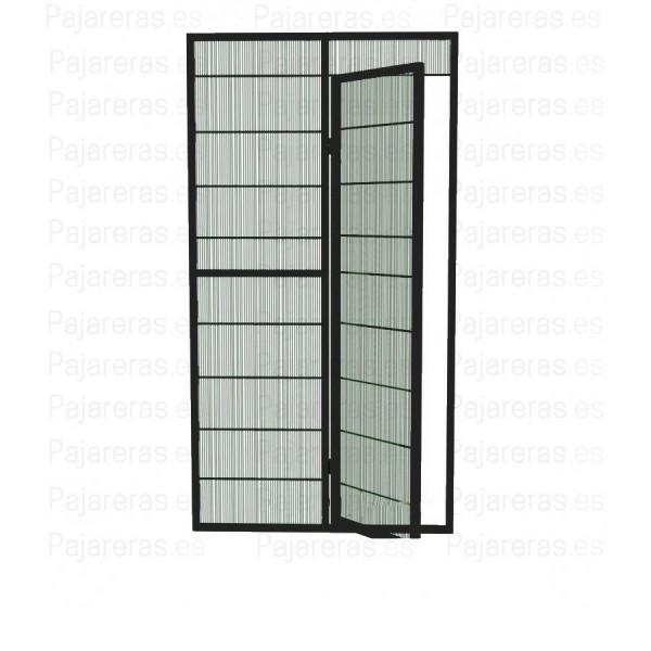 Panel de voladero con puerta peatonal antracita Panel de voladero con puerta peatonal antracita