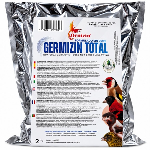 Germizin Sin Dore Ornizin Food for canaries