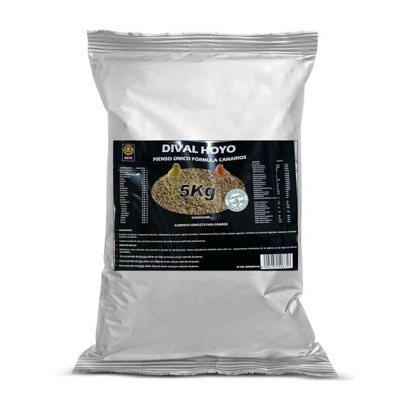 Pienso Único Canarios Dival Hoyo 5 kg Food for canaries