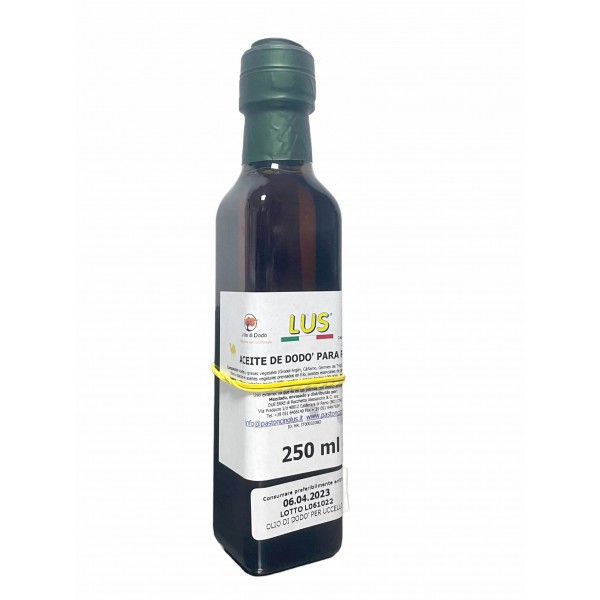 Aceite LUS 250 ml (limpia el sistema digestivo de tus aves) Purifying
