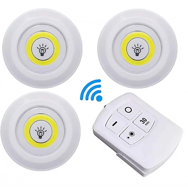 Pack de 3 Luces Auxiliares con Mando