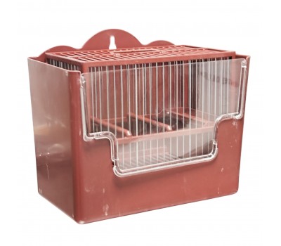 Jaula de canto con cajón metacrilato