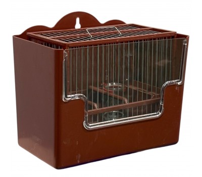 Jaula de canto con cajón metacrilato