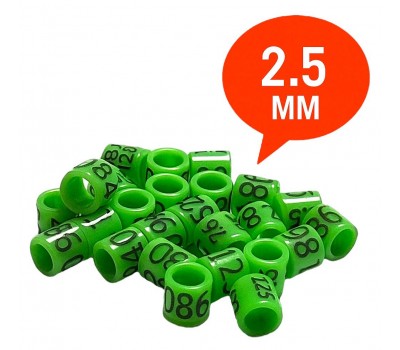 Exóticos / Anillas Grabadas con año y numeradas de carbono 2,5mm