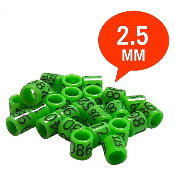 Exóticos / Anillas Grabadas con año y numeradas de carbono 2,5mm Anillas