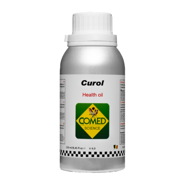 Comed Curol 250 ml (aceite de cura, refuerza el sistema inmunitario de los pájaros con efecto anti-estrés) Comed - Jané