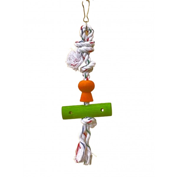 Juguete pájaro madera con nudo Juguetes para aves Juguete pájaro madera con nudo Juguetes para aves