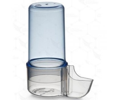 Bebedero Leira azul con la base transparente