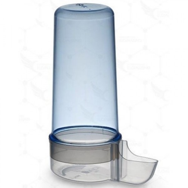 Bebedero Porto azul con la base transparente DRINKING
