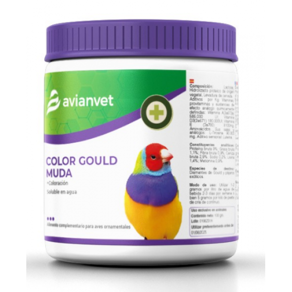 Color Gould Muda Avianvet 100 grs Colorante aves