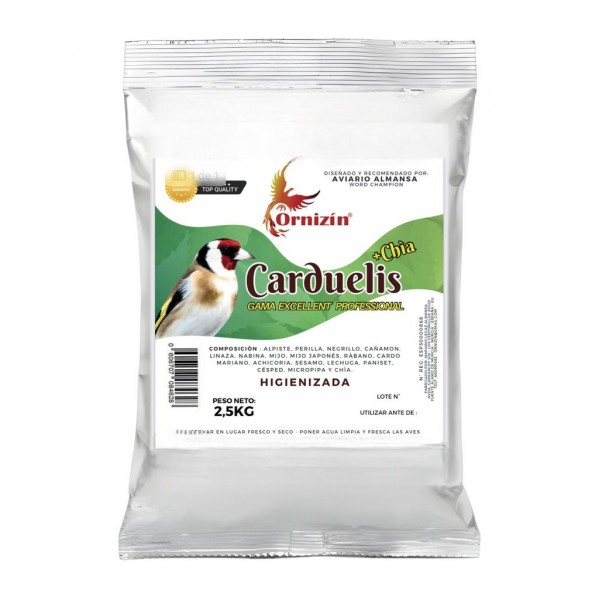 Mixtura Jilgueros Carduelis + Chía (ornizin) 2,5 kg Food goldfinches and wild