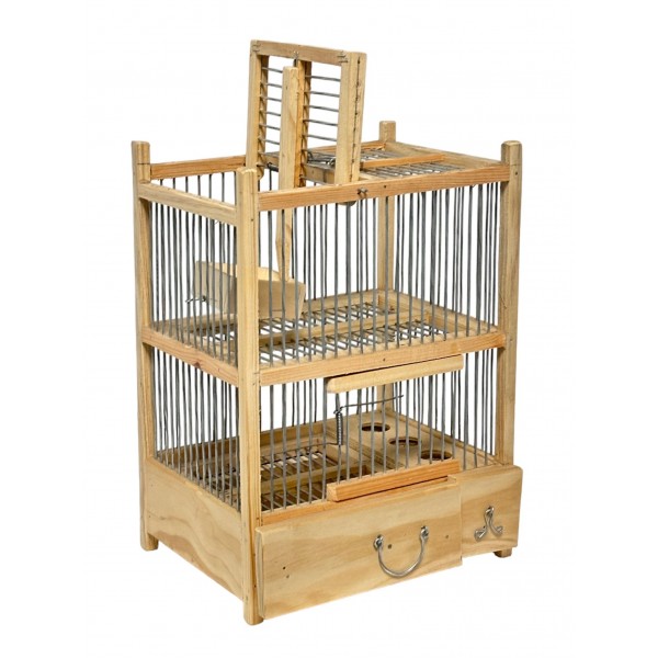 Jaula trampa 4 caídas. 2 superiores, 2 laterales guillotina Precio $450, By Venta de jaulas de madera, jaulas trampa para aves canoras o de ornato