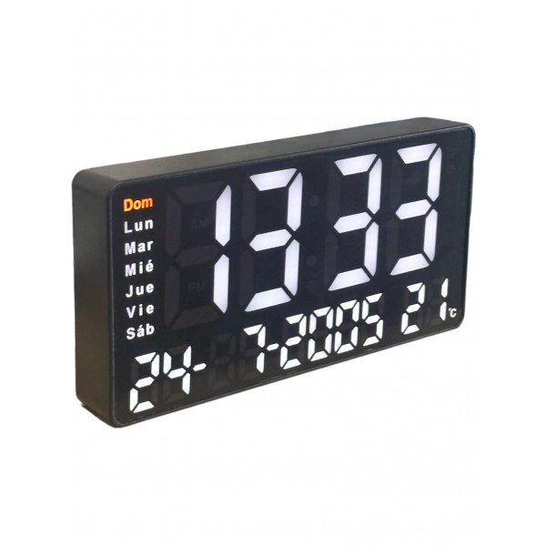 Reloj Digital de pared para Aviario con calendario, temperatura y alarma. SD-4127 Maquinaria para el Criador