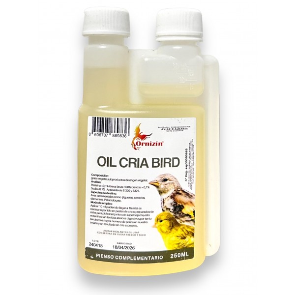Oil Cria Bird (aceite para la cura de pichones) Antiparasitarios 