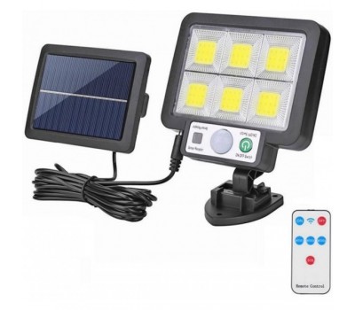 Foco LED solar de pared para aviario con sensor de movimiento