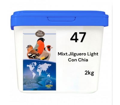Mixt. Jilgueros Light con Chia nº 47 - Deli Nature cubeta de 2 kg