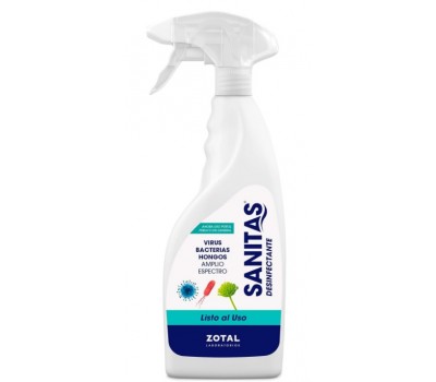Desinfectante Zotal Sanitas 750 ml (Efectivo contra Virus, Bacterias y Hongos)