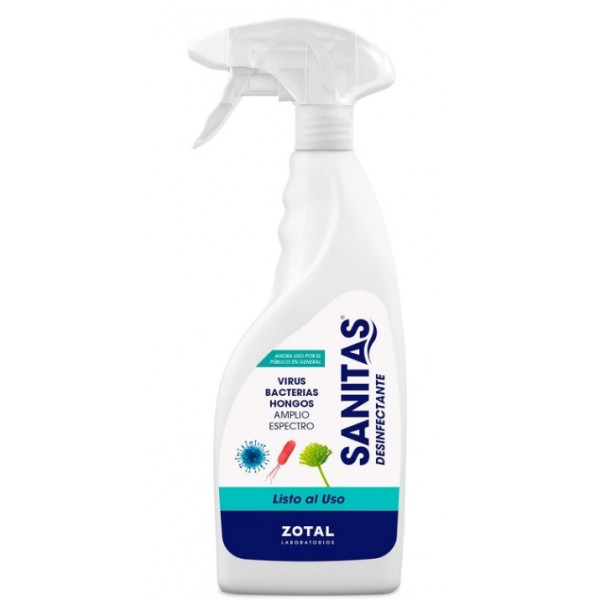 Desinfectante Zotal Sanitas 750 ml (Efectivo contra Virus, Bacterias y Hongos)