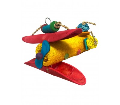 Juguete aeroplano pajaro colores 20 cm