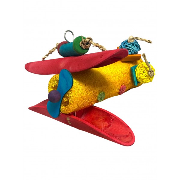 Juguete aeroplano pajaro colores 20 cm