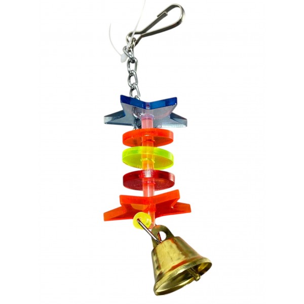 Juguete estrellas color con campana