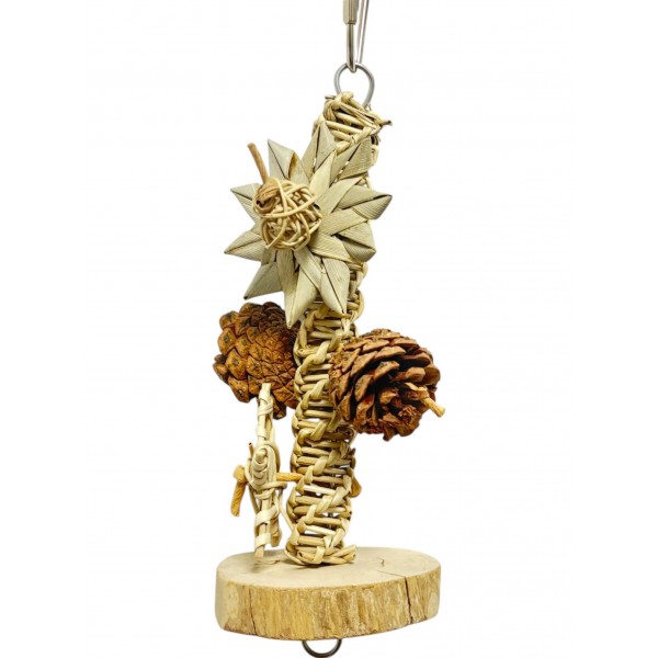 Juguete natural elin cuerdas , madera 23 cm 