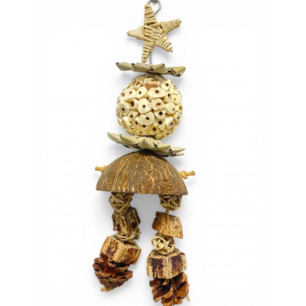 Juguete natural geri coco, cuerdas 32 cm