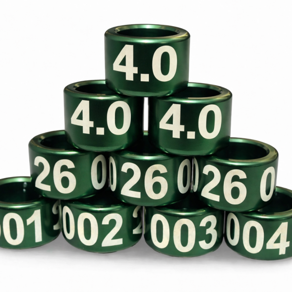 Exoticos / Anillas Grabadas con año y numeradas de Aluminio 4 mm Anillas