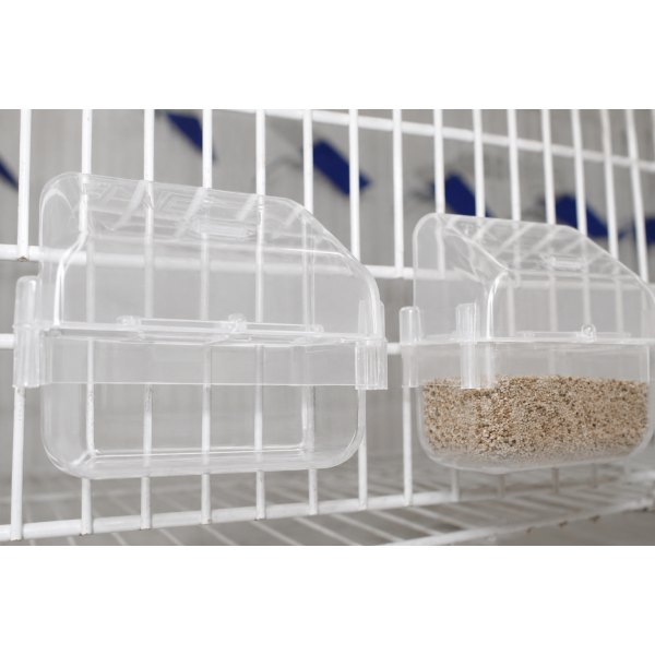 Comedero Marta Moldes ave transparente